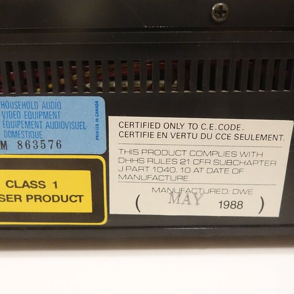 Sherwood CDP-250R CP Vintage Single Disc CD Player - Picture 16 of 16